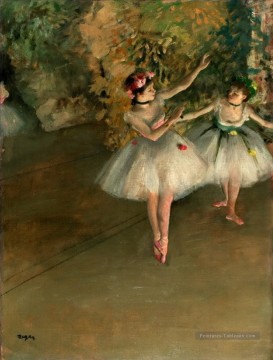  Danseur Tableaux - Deux danseurs sur scène Edgar Degas